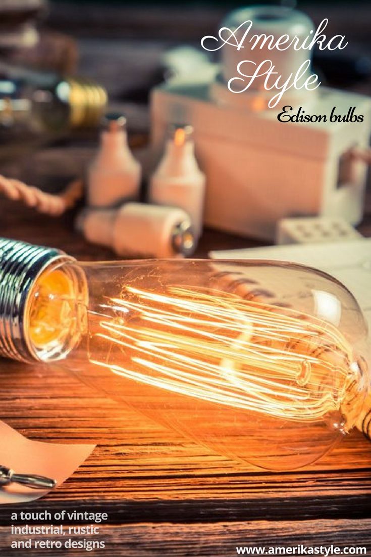 4 pack edison bulb 60 watt; Vintage filament bulb & Filament