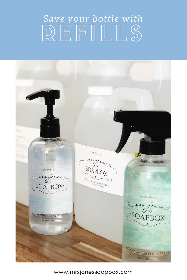 LOVE that beautiful Mrs. Jones' Soapbox bottle? Don't throw 