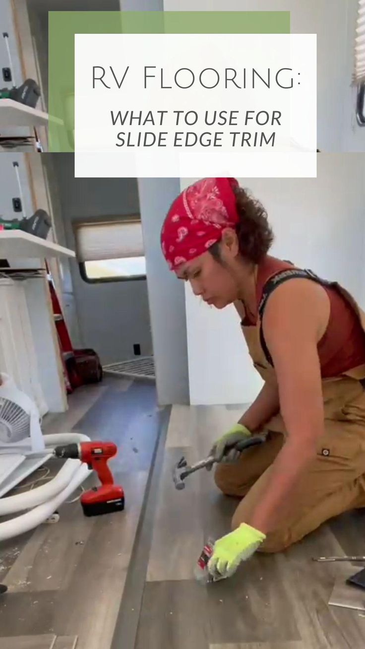 Most requested video for RV Flooring. The edge of slide trim