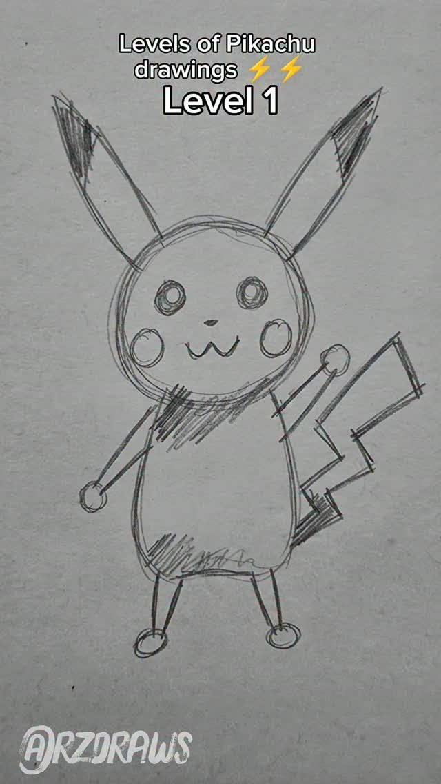 Pikachu ⚡⚡

Drawing of the most loved electric cat Pikachu f