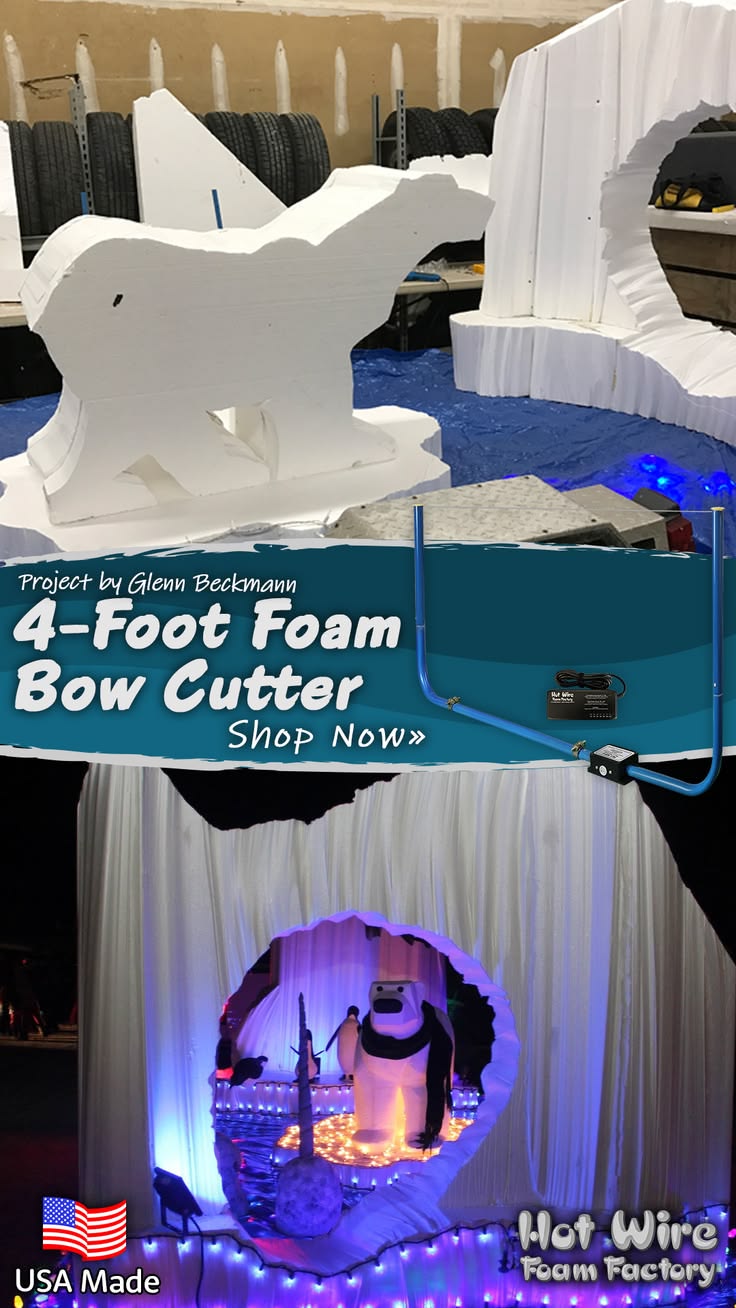 Cut and sculpt large blocks and sheets of EPS or XPS foam do