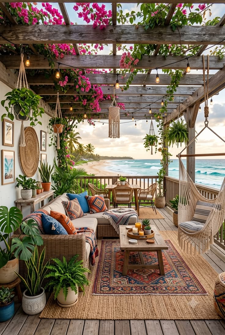 Style a welcoming entrance with boho fall porch inspiration,