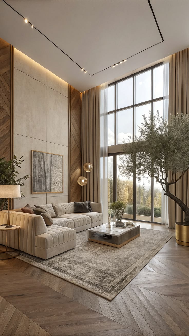Dreaming of a sleek luxury living room? This modern minimali