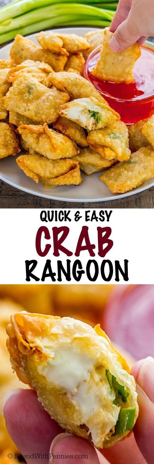 This Crispy Crab Rangoon recipe is easy to make and tastes b