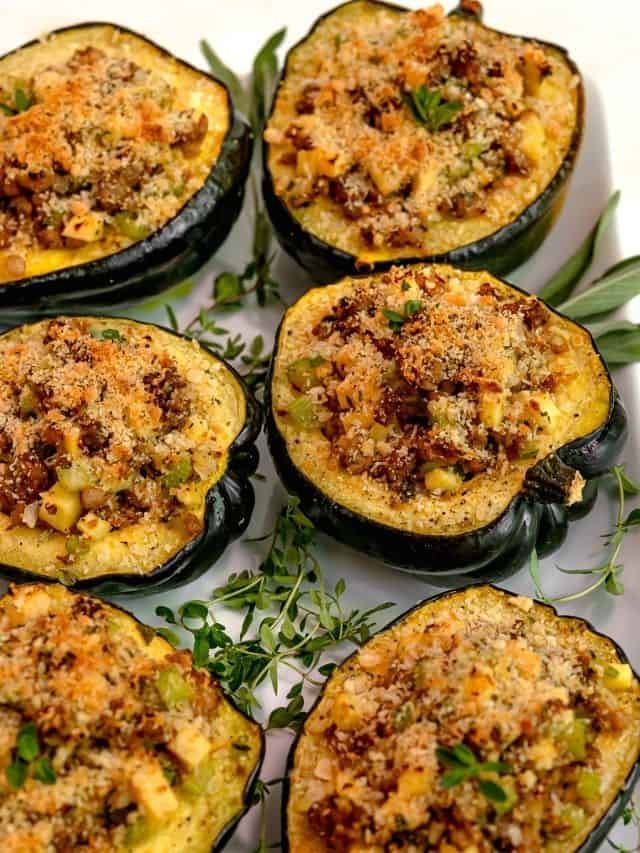 Stuffed Acorn Squash - Girl With The Iron Cast