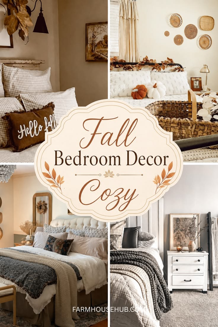 Create a soft seasonal retreat with Fall Bedroom Decor Cozy 