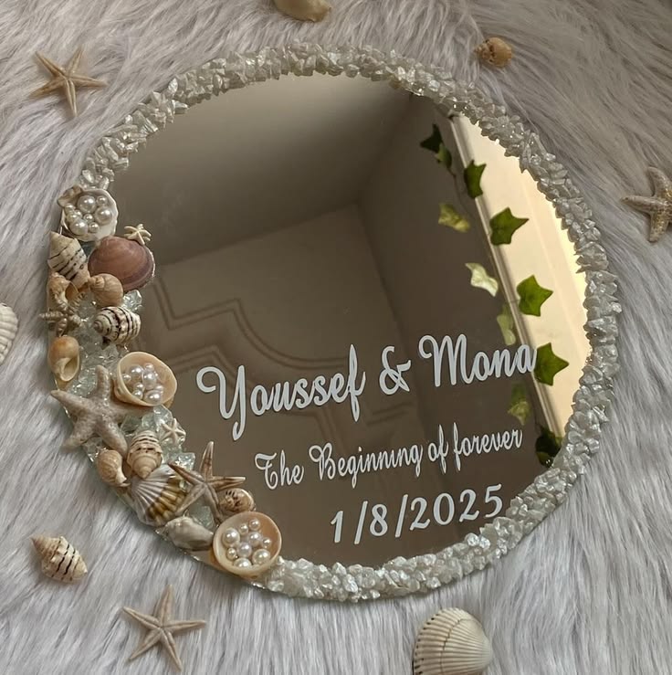 صينيه مهر زجاج قابله للتنفيذ ✨