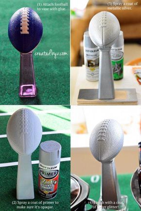 DIY Lombardi Trophy // Just $2 and a can of spray paint! Per