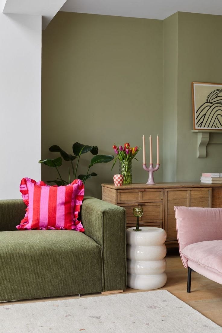 Bring warmth and personality to your home with olive green w