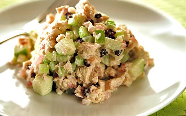 Green apple chicken salad