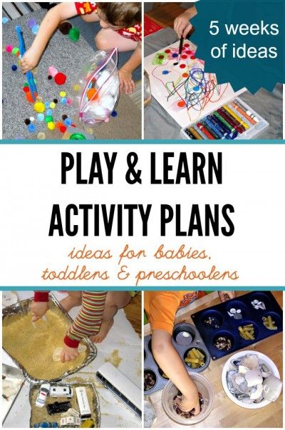 Activity plans for kids. Learning and play ideas.