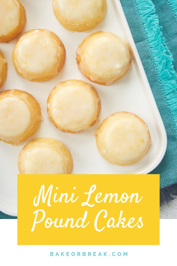These from-scratch Mini Lemon Pound Cakes have so much lemon