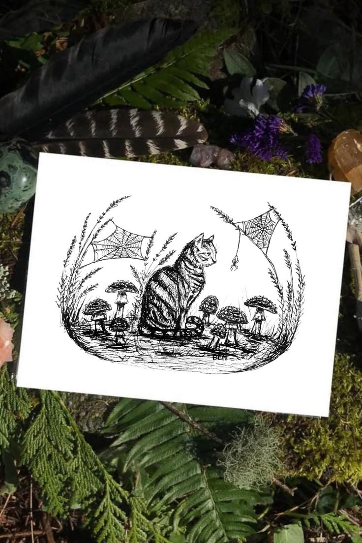 Spider King -tabby Cat Fine Art Print - Etsy