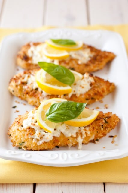 Lemon chicken romano (panko breaded chicken with oregano and
