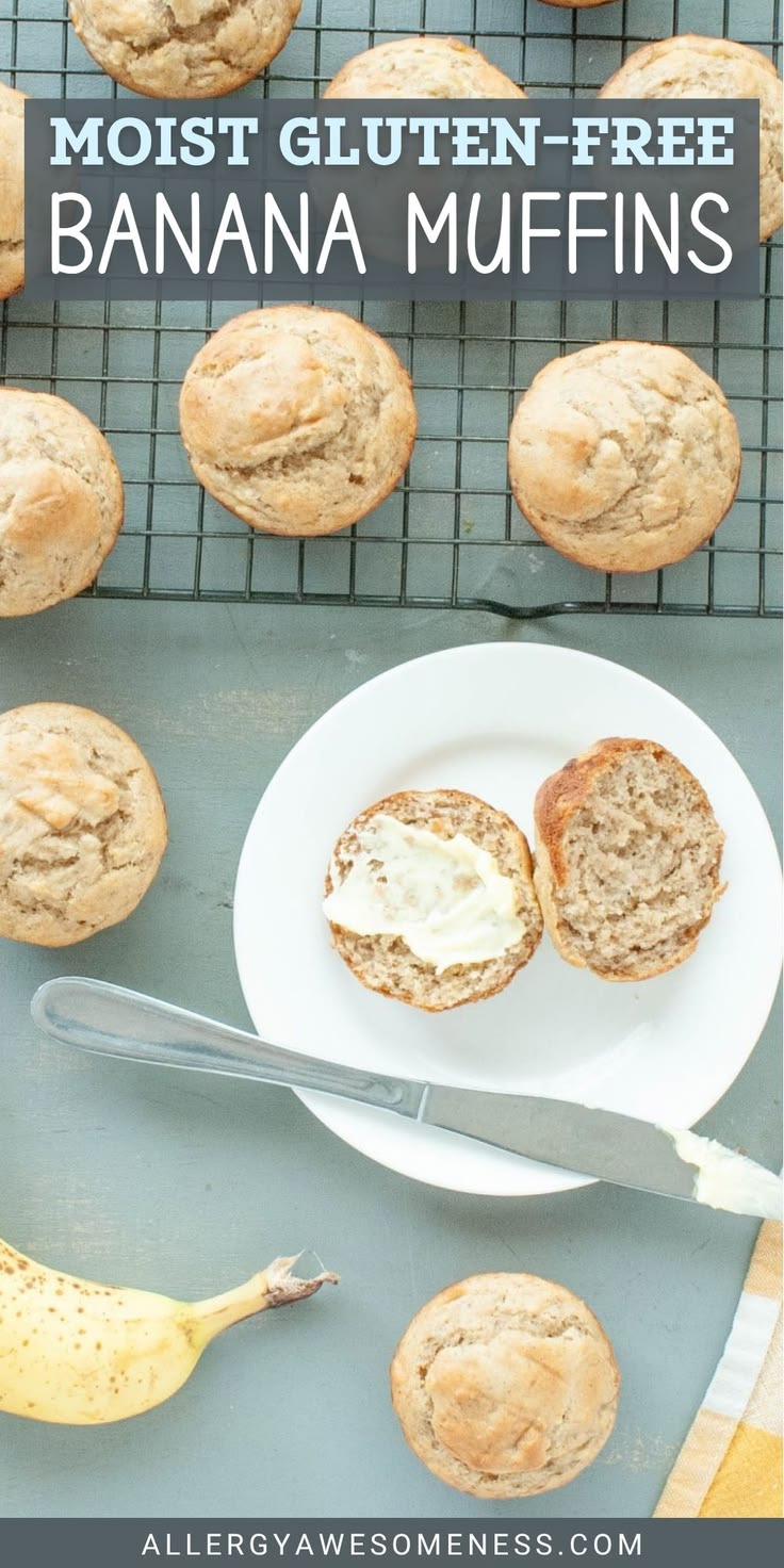 Soft, moist, and packed with banana flavor, these gluten fre