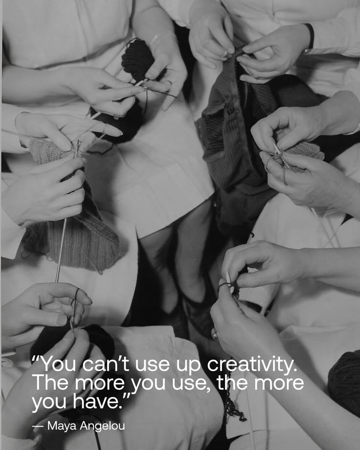 A little reminder to keep making & keep creating. 🧶✨