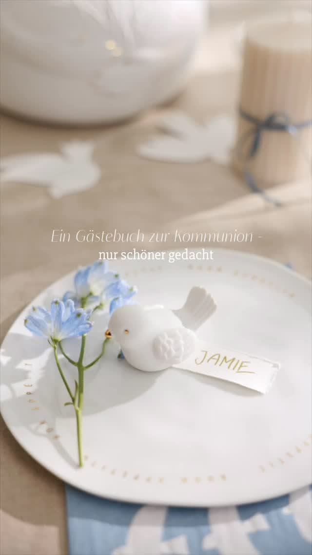 Zur Kommunion dürfen Erinnerungen gern schon auf dem Tisch b