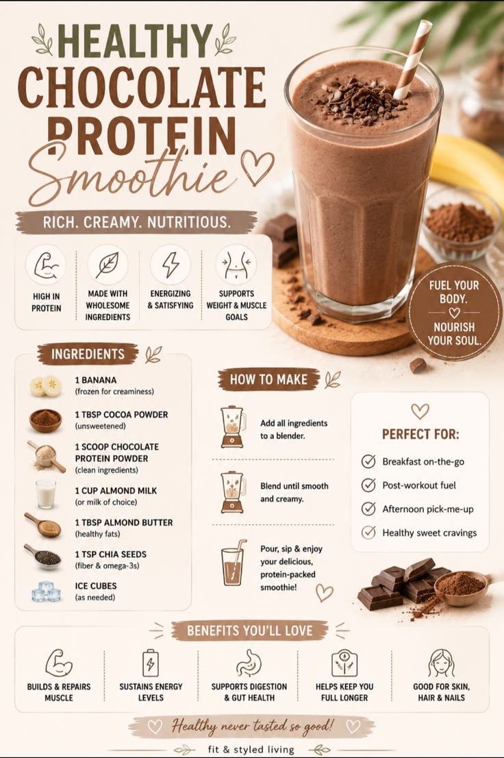 🍫🥤 Craving chocolate while staying on track with your health