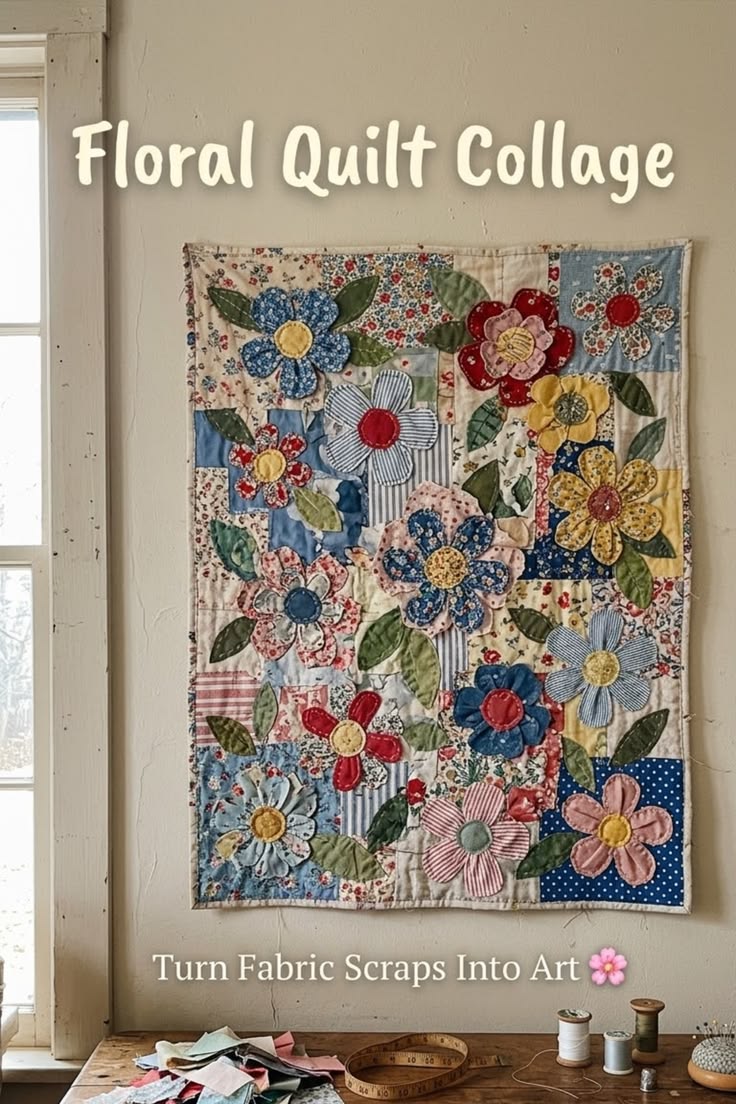 These Collage Quilt Free Patterns are perfect for creating c