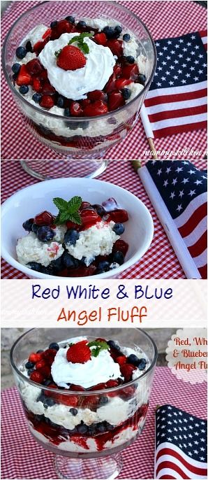 Red, White & Blue Angel Fluff! Wouldn't this be a great crow