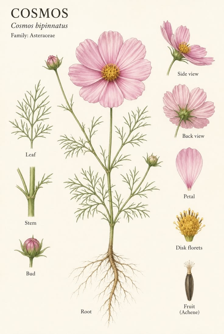 The Cosmos flower takes its name from the Greek word meaning