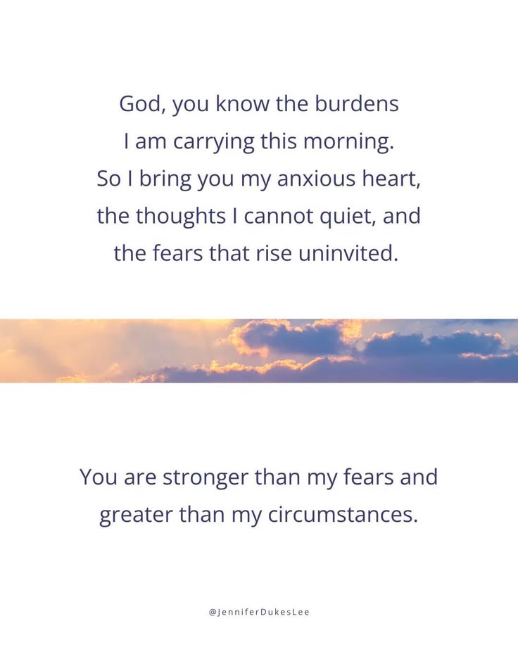 A two-minute morning prayer. 🤍