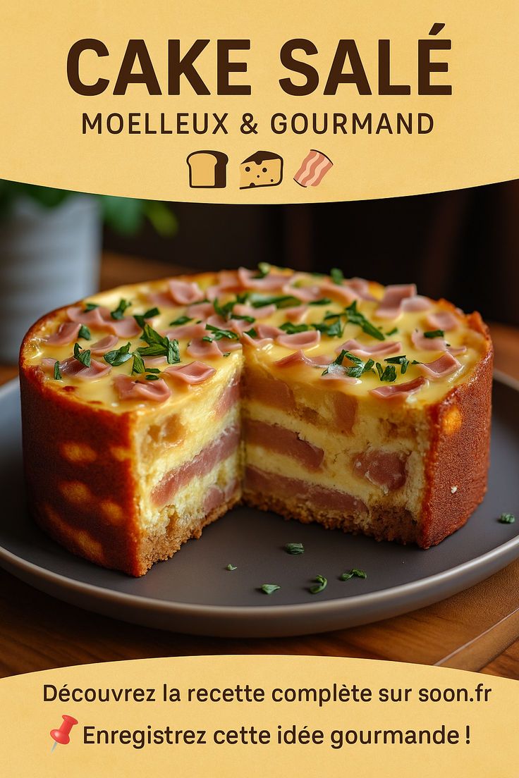 Découvrez nos idées de cakes salés 🥒🧀🥓 : faciles, rapides et