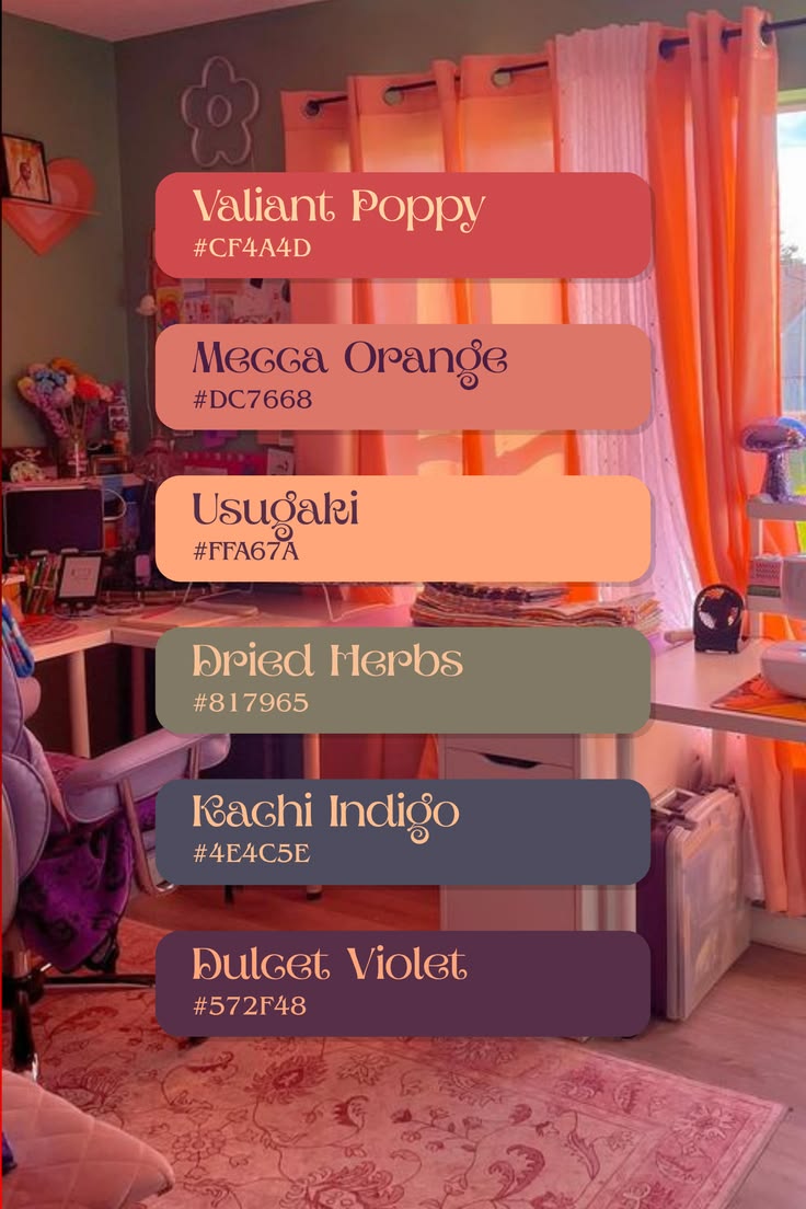 #colorpalette #6color #palette #red #orange #yellow #green #