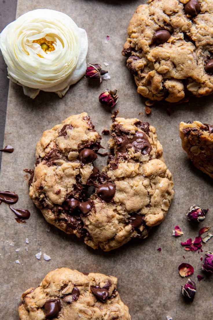 Chocolate Chip Nutella Oatmeal Cookies | halfbakedharvest.co