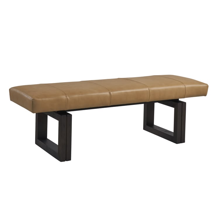 Lexington Zanzibar Luxor Leather Bench | Perigold