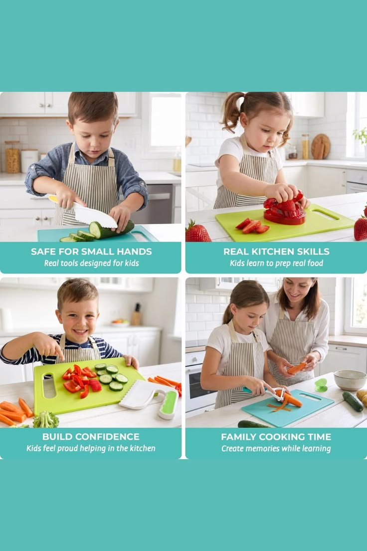 Kids Safe Knife Set, Ages 4 to 10 by Tovla Jr. | Fun & educa