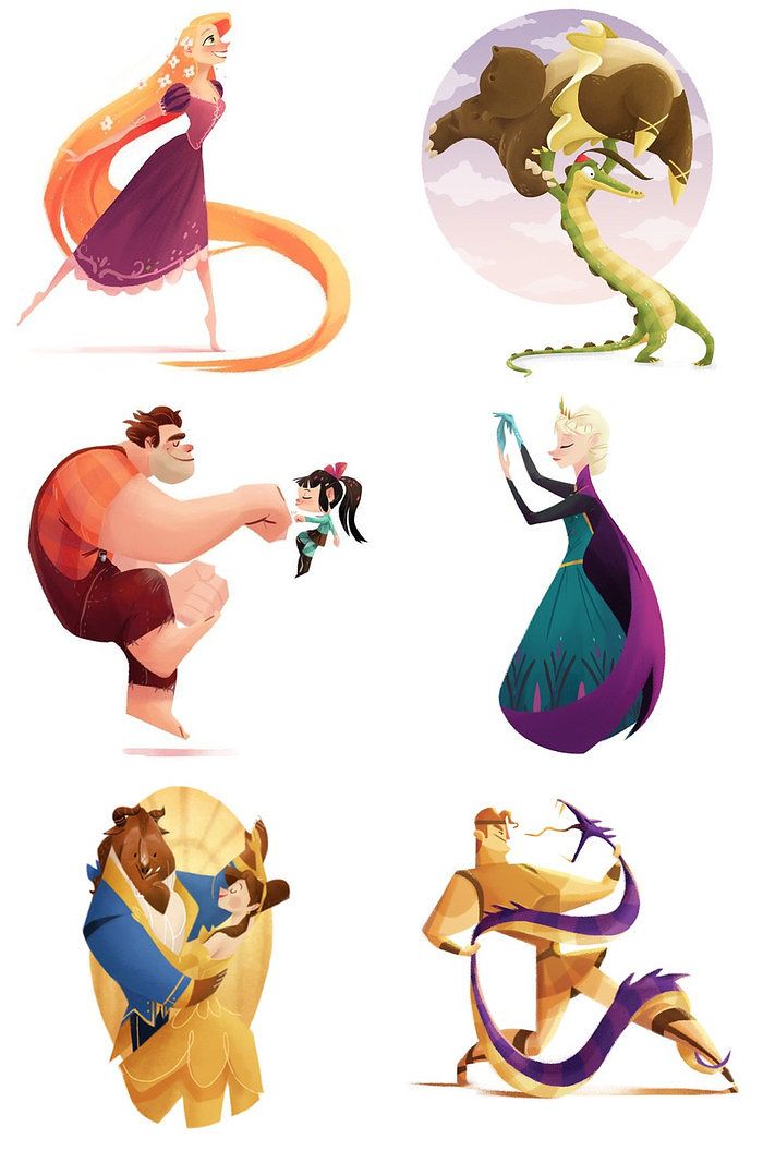 This Artist Illustrated Every Single Animated Disney Movie.