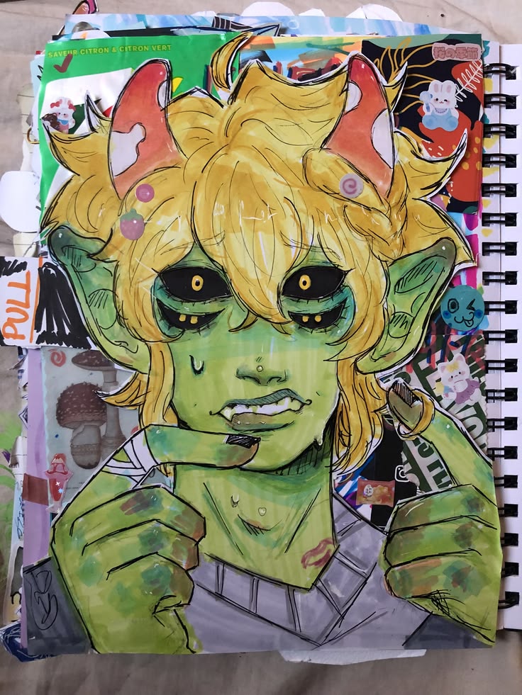 Mychael from #mushroomoasis#drawing#sketchbookpage