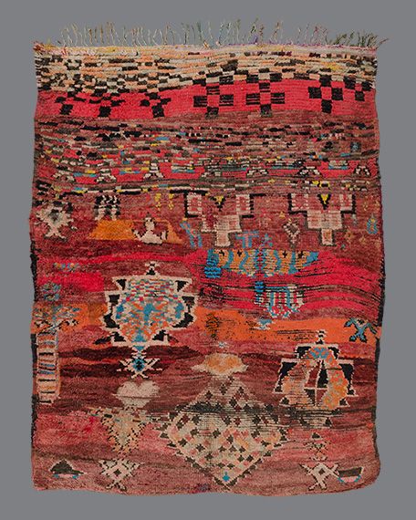 vintage Moroccan rug, Boujad #BJ85