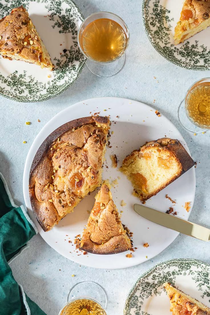 Gâteau moelleux à l'abricot et à l'huile d'olive
