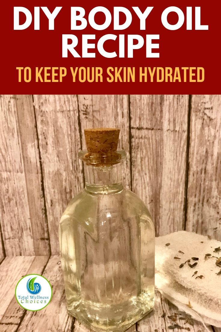 DIY body oil recipe with lavender essential oil. You will lo