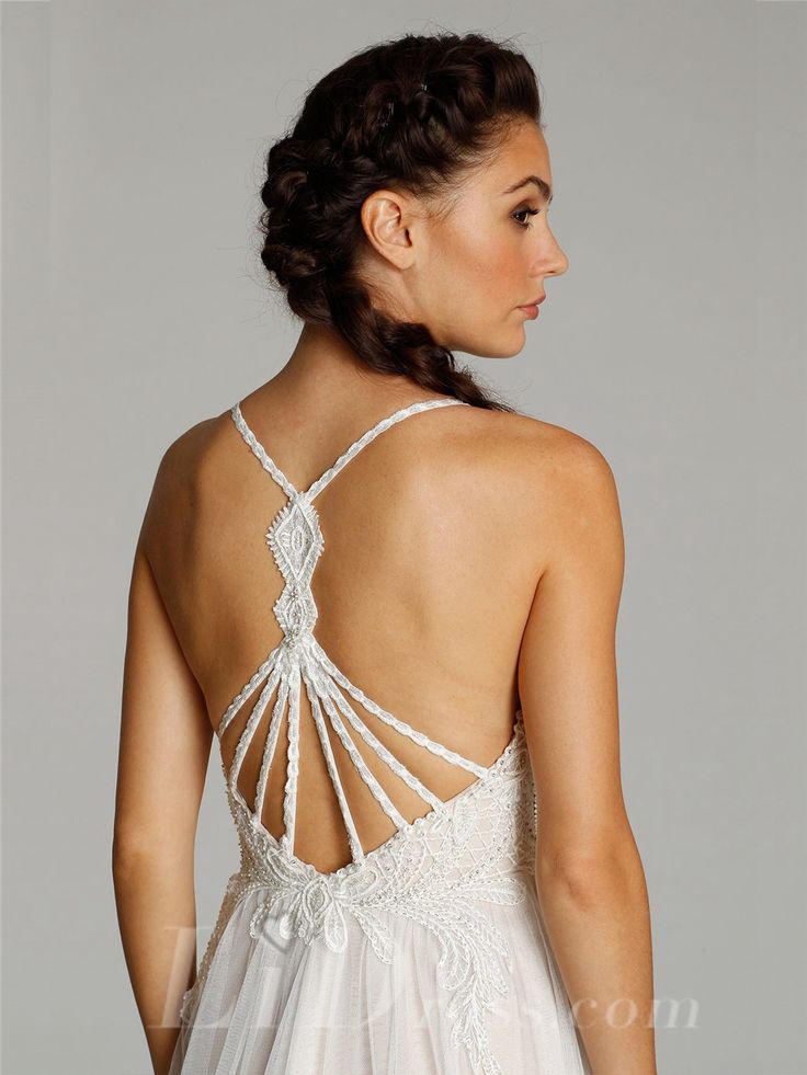 Halter Sweetheart Bridal Gown with Catcher Straps Open Back