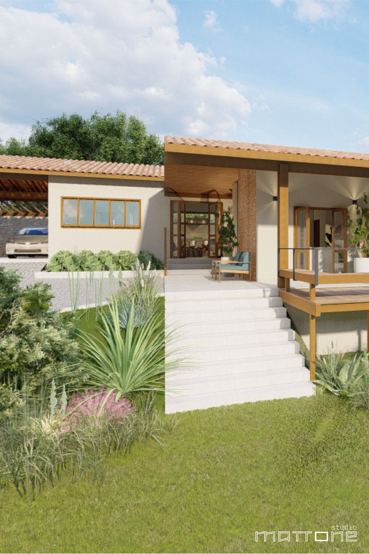 Reforma de fachada + casa antiga + tijolinho aparente + estr