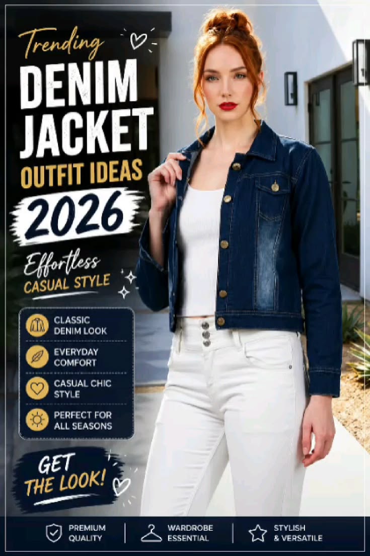 Looking for the perfect denim jacket outfit? This stylish ca