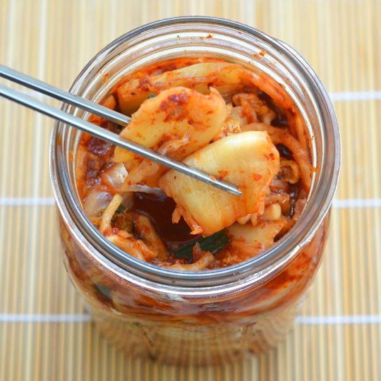 Kimchi...It's stinky, but oh so delicious! Added benefit-- i