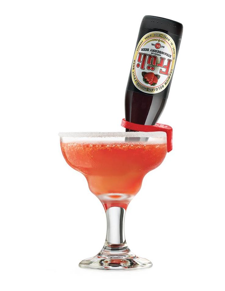 Chilled Fruli, tequila, Triple Sec and fresh lime juice, gar