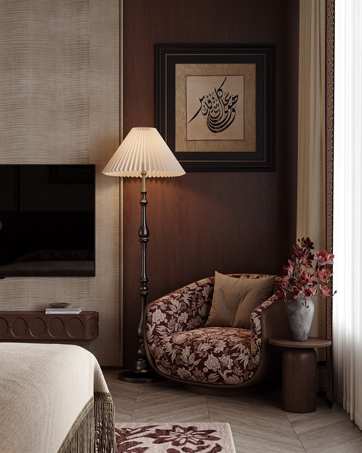 Purple & Vintage Inspired Bedroom :: Behance