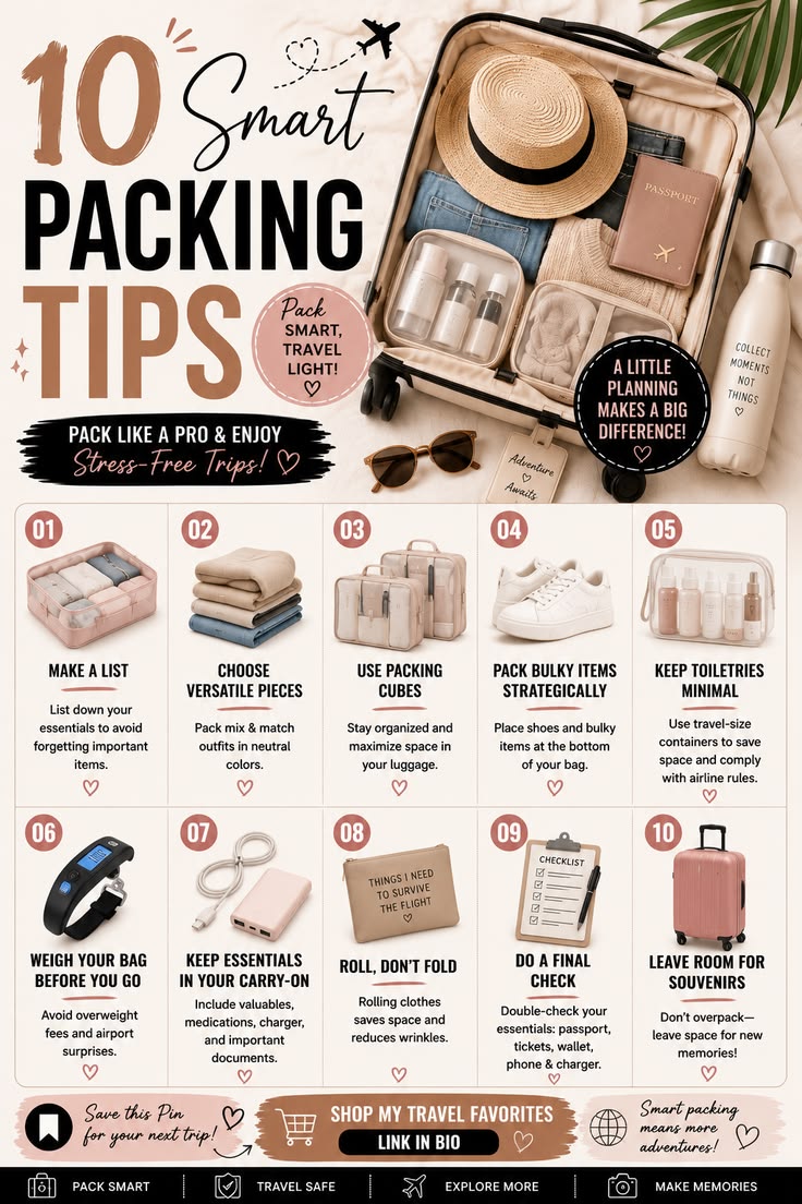 Packing for your next adventure? Don’t just throw everything