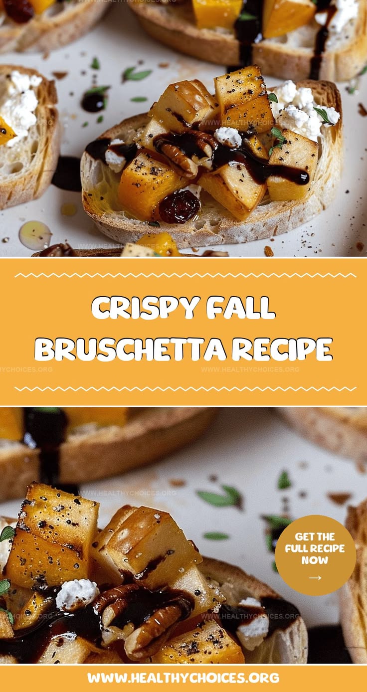 Autumn-inspired crispy fall bruschetta recipe brings seasona
