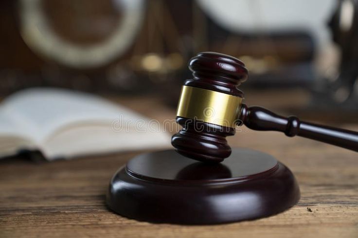 Gavel - the law concept background.  Place the text. Judges 