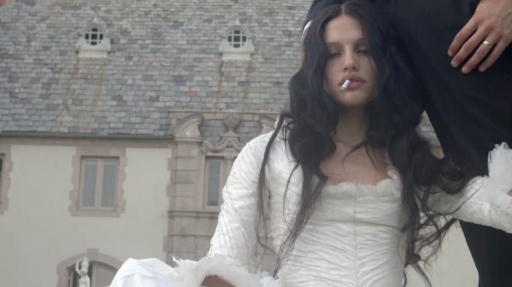 gabriette and matt healy's wedding shoot