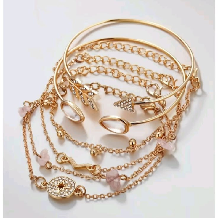 Set of 6 Latest Stylish Design Bracelets
Gold Plated for hig
