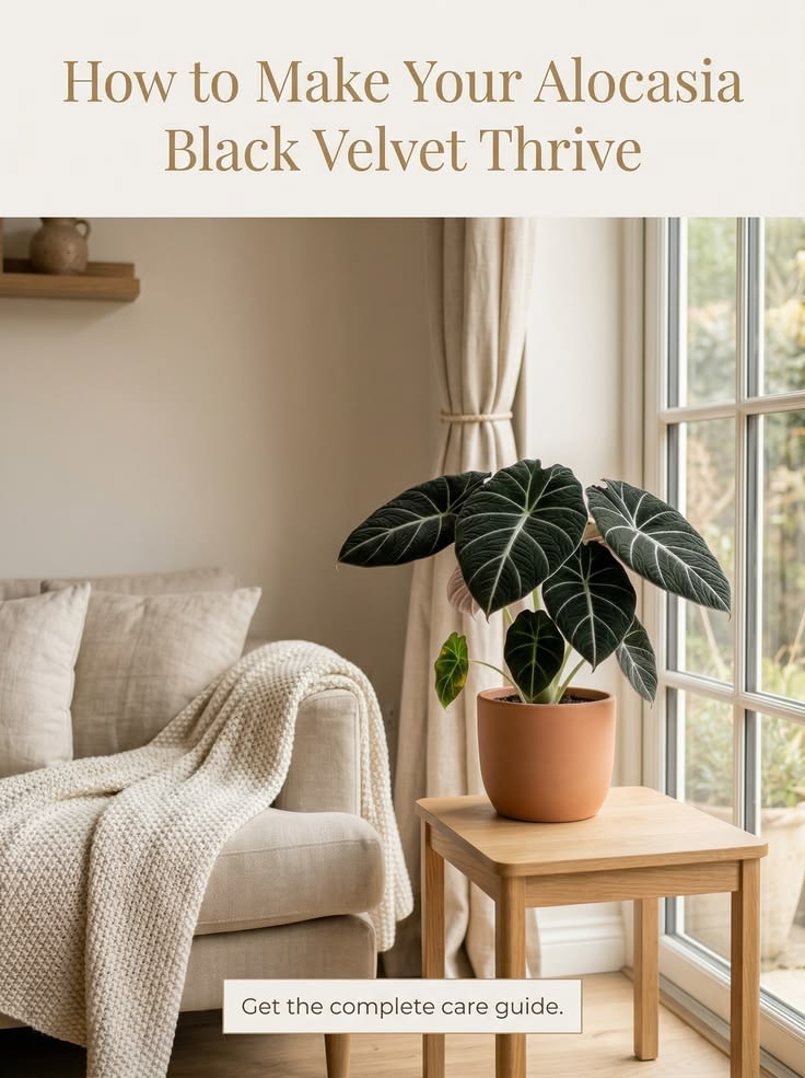 Struggling with your Alocasia Black Velvet? 

Learn how to h