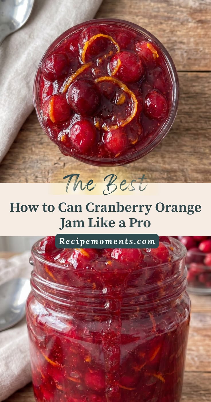 Warm and fragrant, this Cranberry Orange Jam is a delightful