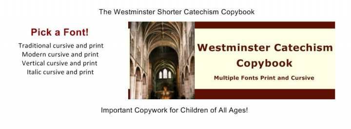Westminster Shorter Catechism Copybook